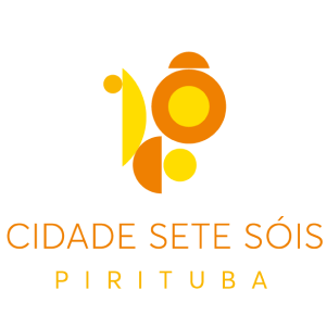 Imagem da logo da smart cidade Sete Sóis em São Paulo nas cores laranja e amarelo.